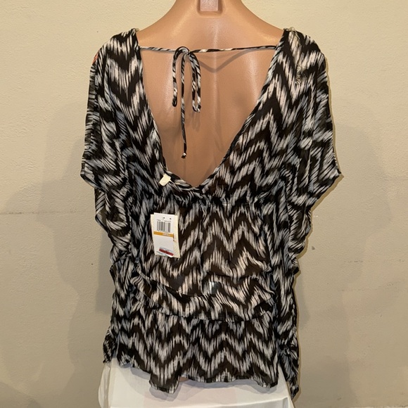 MWT Miken swim bikini swimsuit cover up size Small tunic - Picture 4 of 4